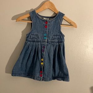Vintage toddler girls denim dress